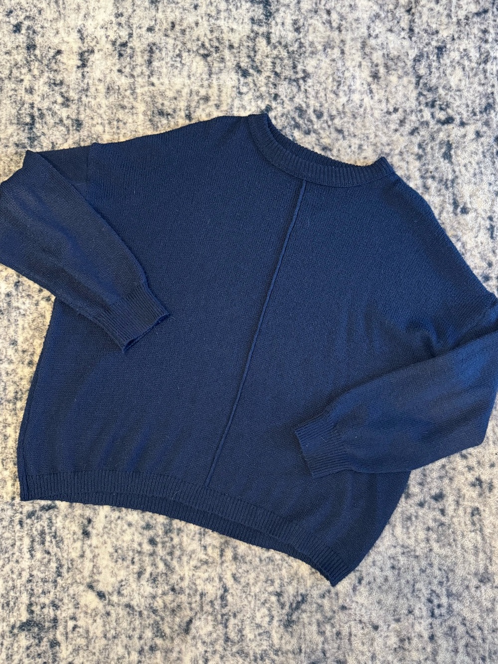 Classic Navy Crewneck Sweater
